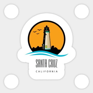 Santa Cruz Lighthouse Dark Sticker